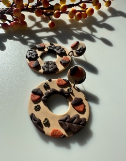 Jesienne koła z motywem dębowym